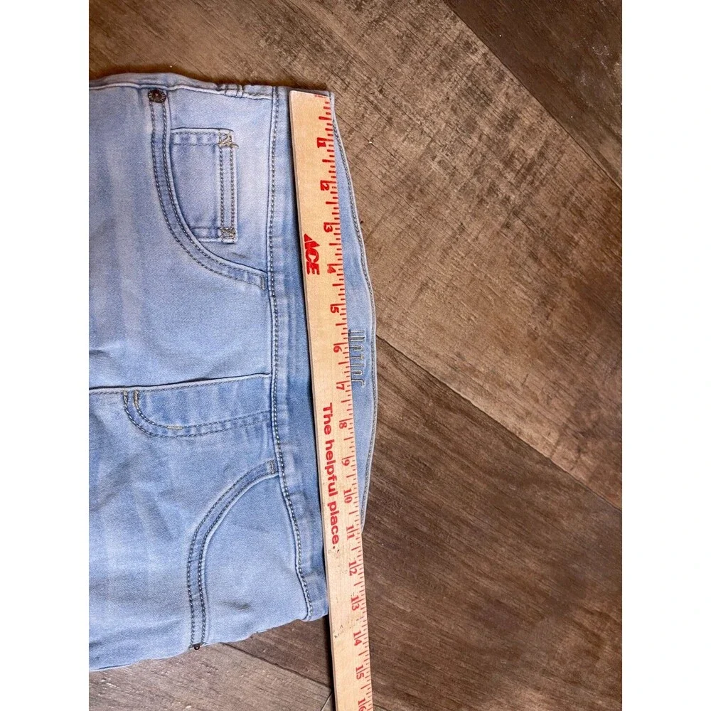 Justice Jeans Girls Size 10 Pluss Light Wash Blue Denim Jeggings